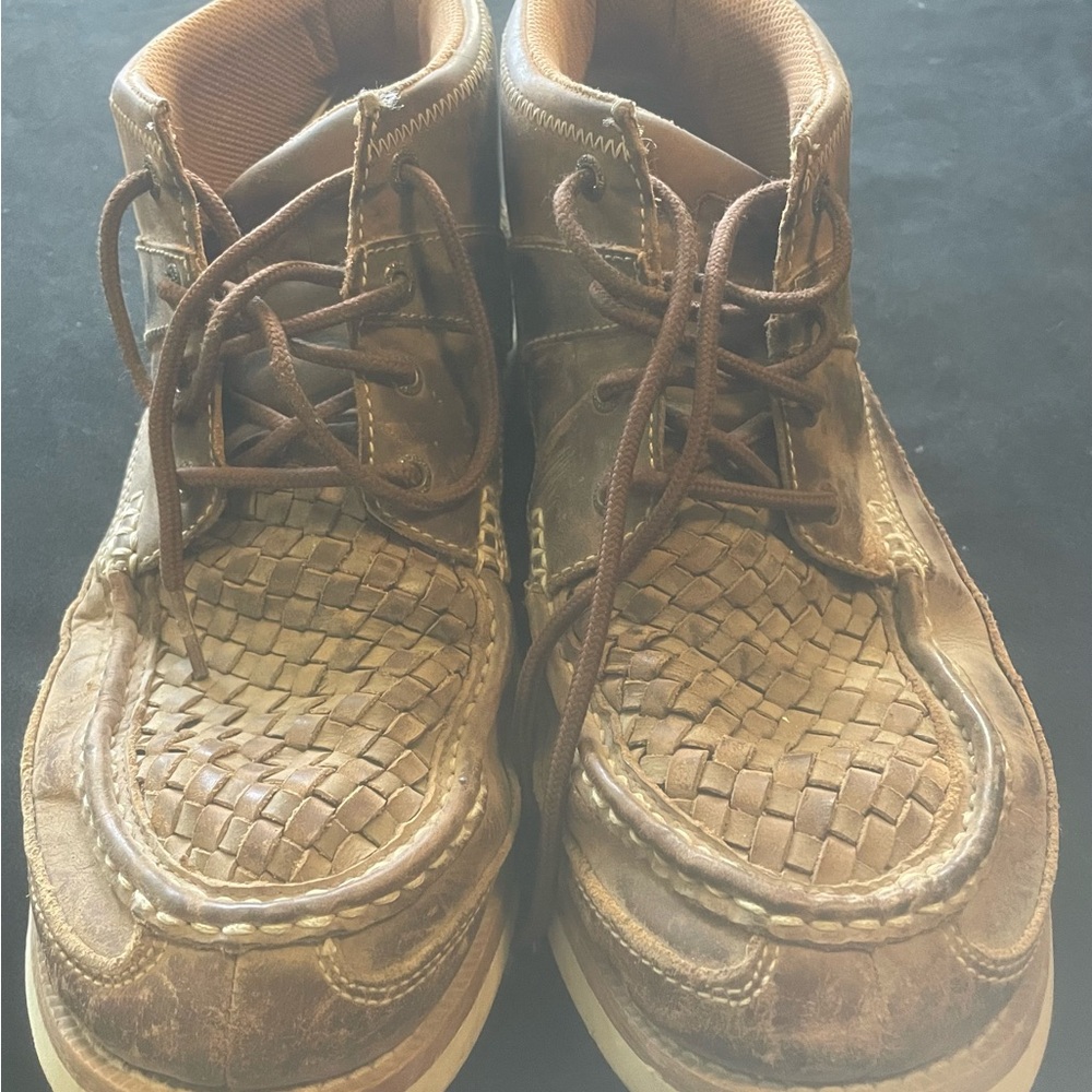 Twisted X Men's Tan Leather Woven Boots